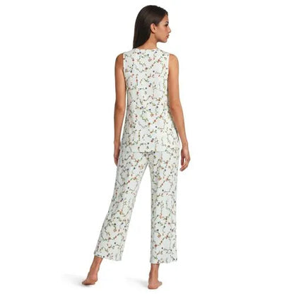 Women's Cooling 3 Piece Pajama Set - Tank Crop and Robe