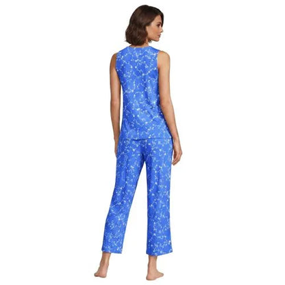 Women's Cooling 3 Piece Pajama Set - Tank Crop and Robe