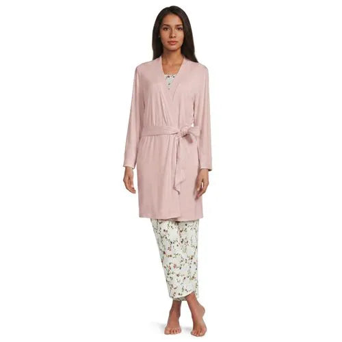 Women's Cooling 3 Piece Pajama Set - Tank Crop and Robe