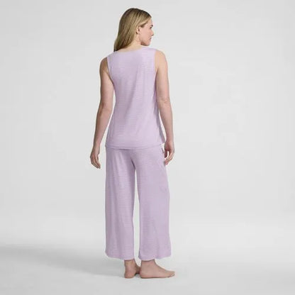Women's Cooling 3 Piece Pajama Set - Tank Crop and Robe