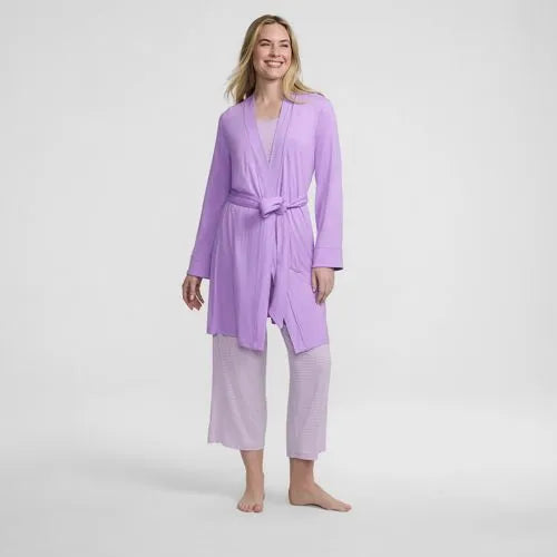 Women's Cooling 3 Piece Pajama Set - Tank Crop and Robe