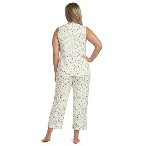 Women's Cooling 3 Piece Pajama Set - Tank Crop and Robe