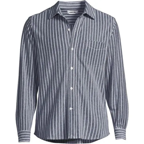 Men's Long Sleeve Knit Button Down Shirt