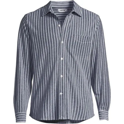 Men's Long Sleeve Knit Button Down Shirt