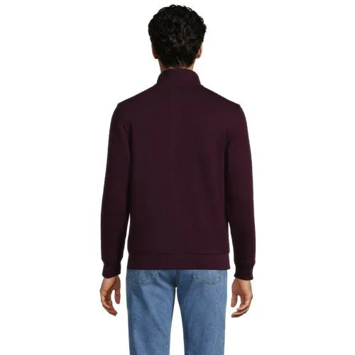 Men's Long Sleeve Quilted Bedford Quarter Zip Pullover