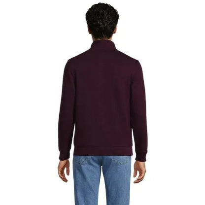 Men's Long Sleeve Quilted Bedford Quarter Zip Pullover