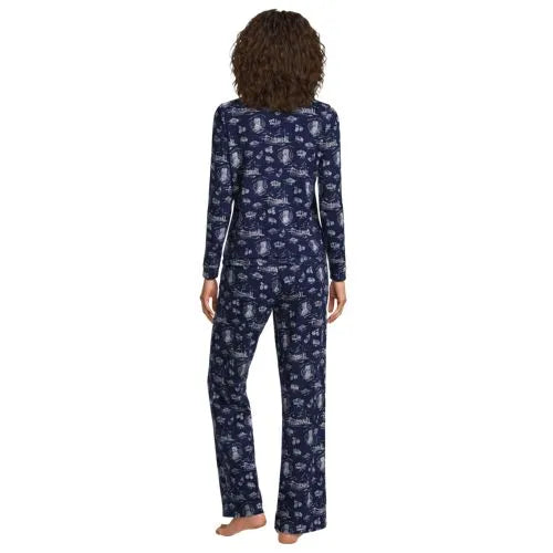 Women's Comfort Rib 2 Piece Pajama Set - Long Sleeve Top and Pants