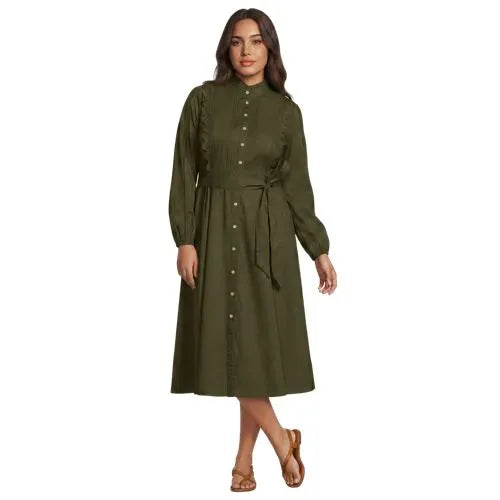 Women's Perfect Button Front Shirt Dress