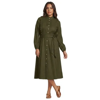 Women's Perfect Button Front Shirt Dress