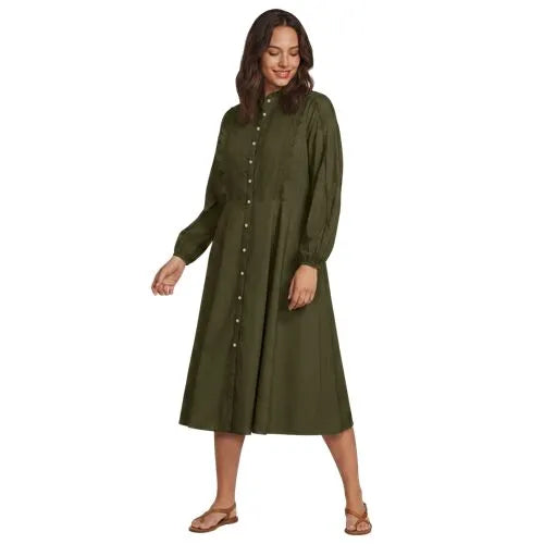 Women's Perfect Button Front Shirt Dress