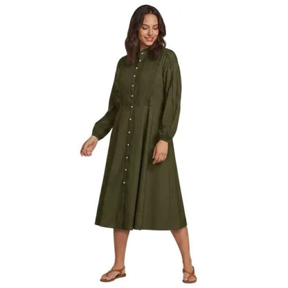 Women's Perfect Button Front Shirt Dress