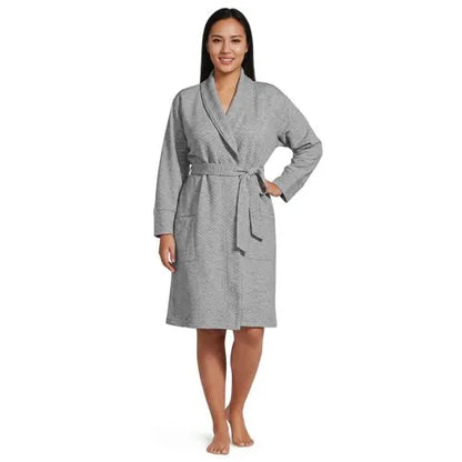 Women's Quilted Knee Length Robe