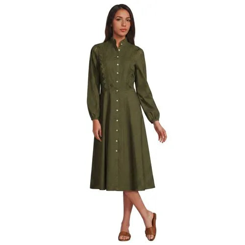 Women's Perfect Button Front Shirt Dress