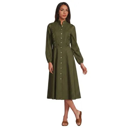 Women's Perfect Button Front Shirt Dress