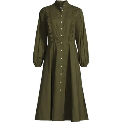 Women's Perfect Button Front Shirt Dress