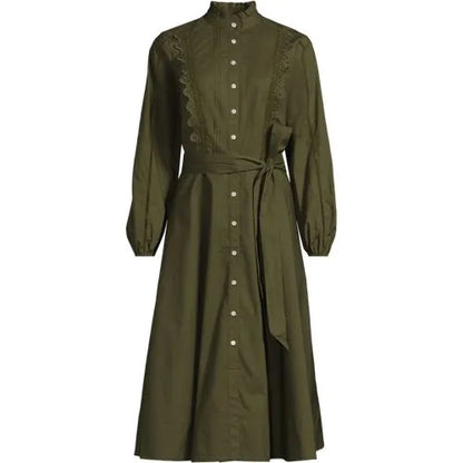 Women's Perfect Button Front Shirt Dress