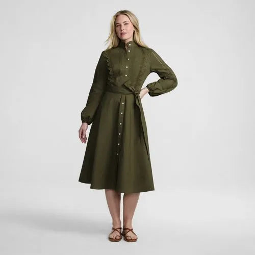 Women's Perfect Button Front Shirt Dress
