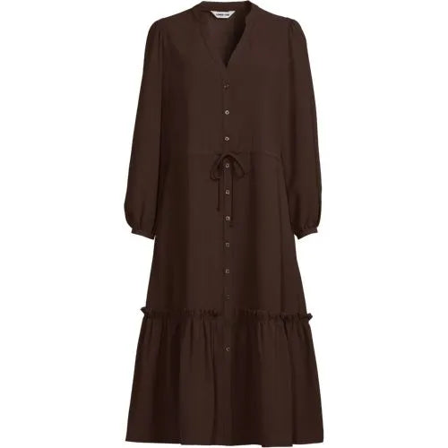 Women's Bracelet Button Front Midi Dress