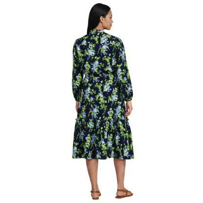 Women's Bracelet Button Front Midi Dress