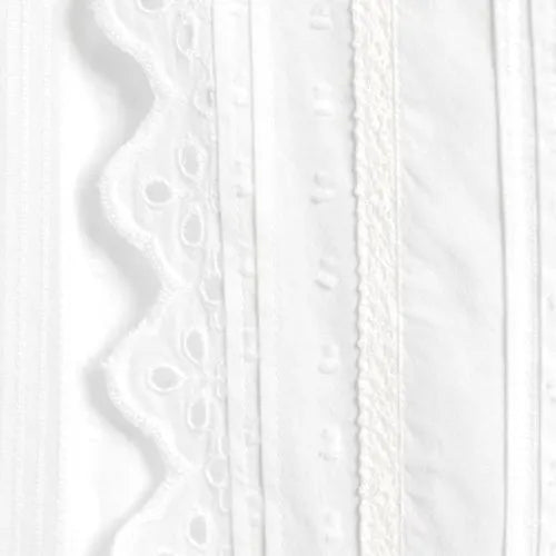 Women's Ruffle Neck Button Front Shirt