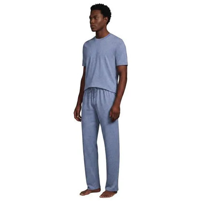 Men's Short Sleeve Knit Jersey Pajama Set