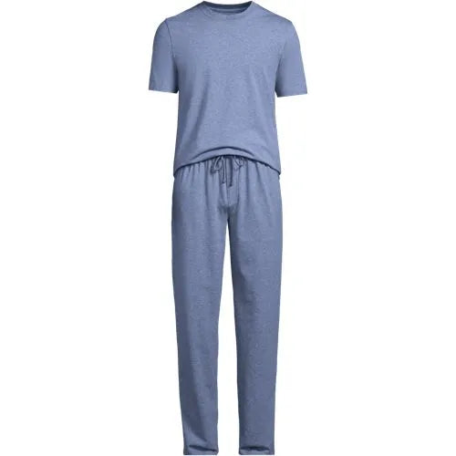 Men's Short Sleeve Knit Jersey Pajama Set