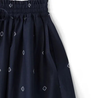 Women's Poplin Pull On Midi Skirt