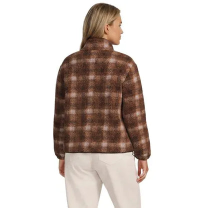Women's Print Boucle Fleece Jacket