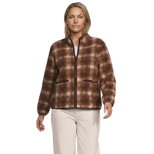Women's Print Boucle Fleece Jacket