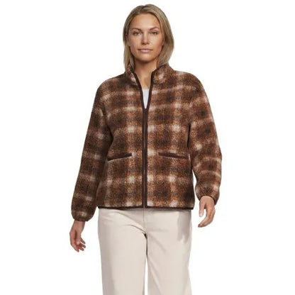 Women's Print Boucle Fleece Jacket