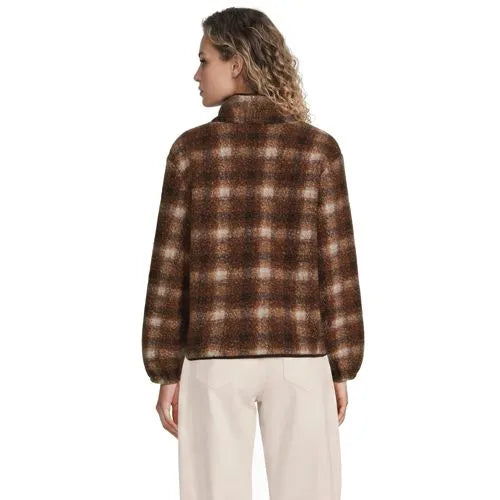 Women's Print Boucle Fleece Jacket
