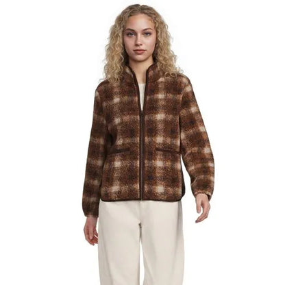 Women's Print Boucle Fleece Jacket