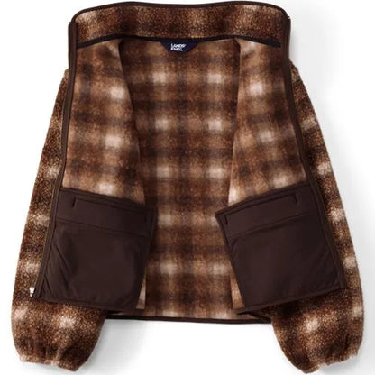 Women's Print Boucle Fleece Jacket