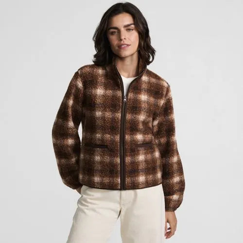 Women's Print Boucle Fleece Jacket
