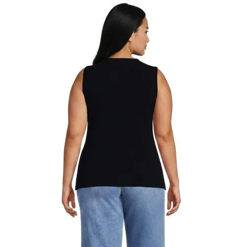 Women's Polished Rib Button Front Tank