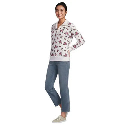 Women's Long Sleeve Waffle Button Up Henley