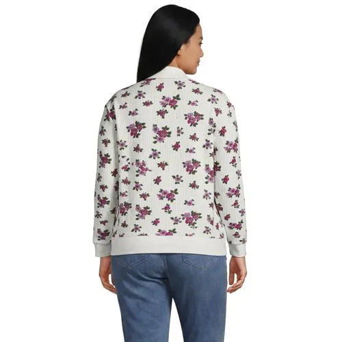Women's Long Sleeve Waffle Button Up Henley