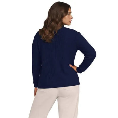 Women's Long Sleeve Waffle Button Up Henley