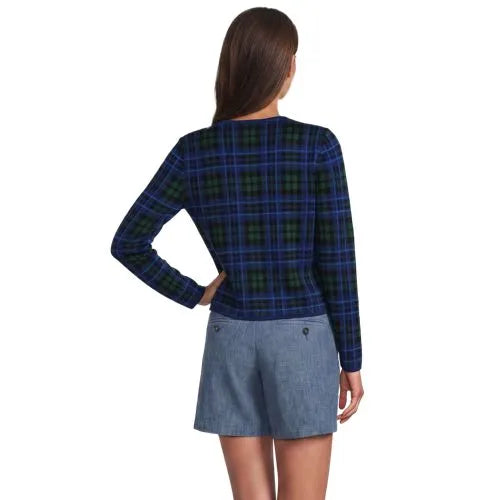 Women's Fine Gauge Cotton Jacquard Blazer Sweater