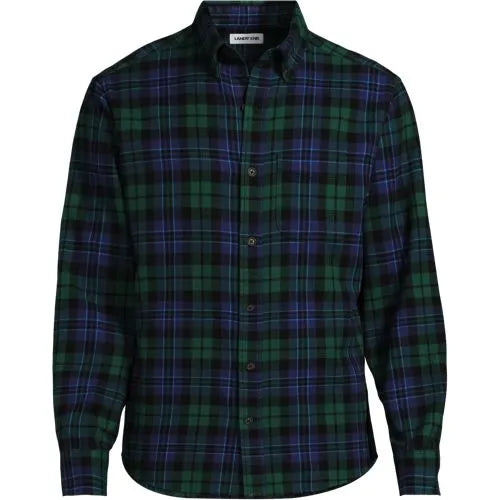 Men's Long Sleeve Tailored Flagship Flannel Shirt