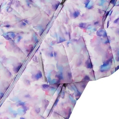 Girls Fleece Lined Printed Parka