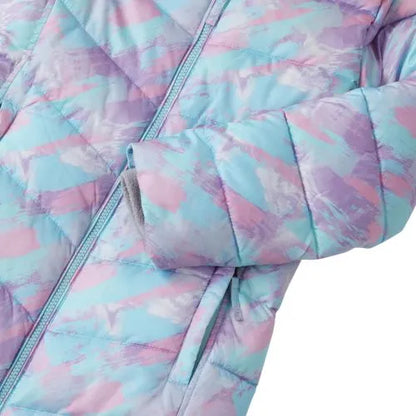 Girls Fleece Lined Printed Parka