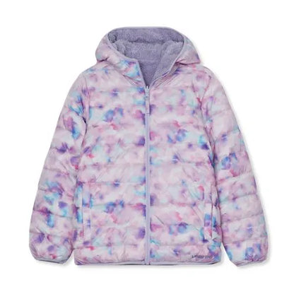 Girls FeatherFree Reversible Hooded Jacket