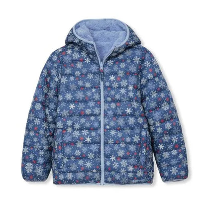 Girls FeatherFree Reversible Hooded Jacket