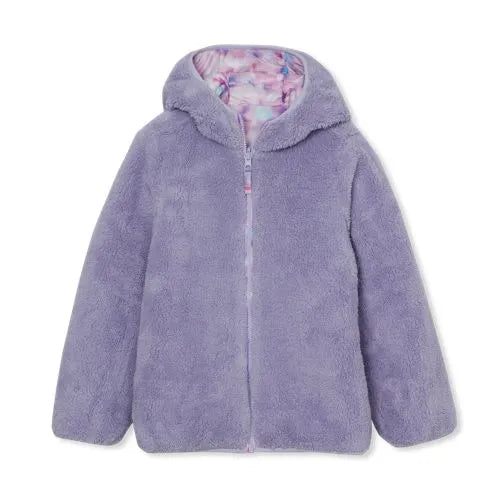 Girls FeatherFree Reversible Hooded Jacket