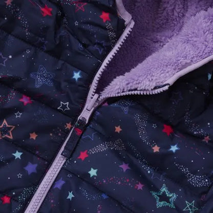 Girls FeatherFree Reversible Hooded Jacket