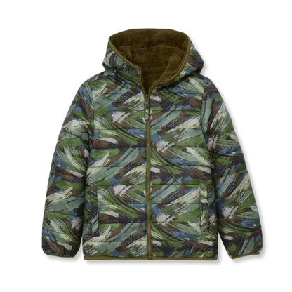 Boys FeatherFree Reversible Hooded Jacket