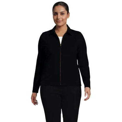 Women's Starfish Zip Front Collared Jacket