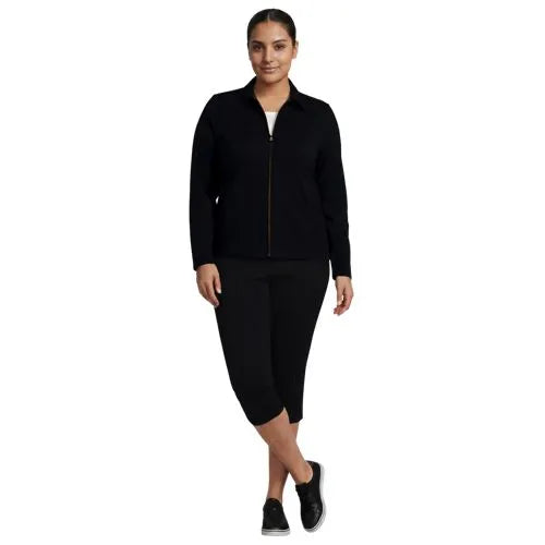Women's Starfish Zip Front Collared Jacket