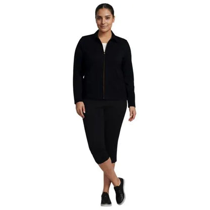 Women's Starfish Zip Front Collared Jacket